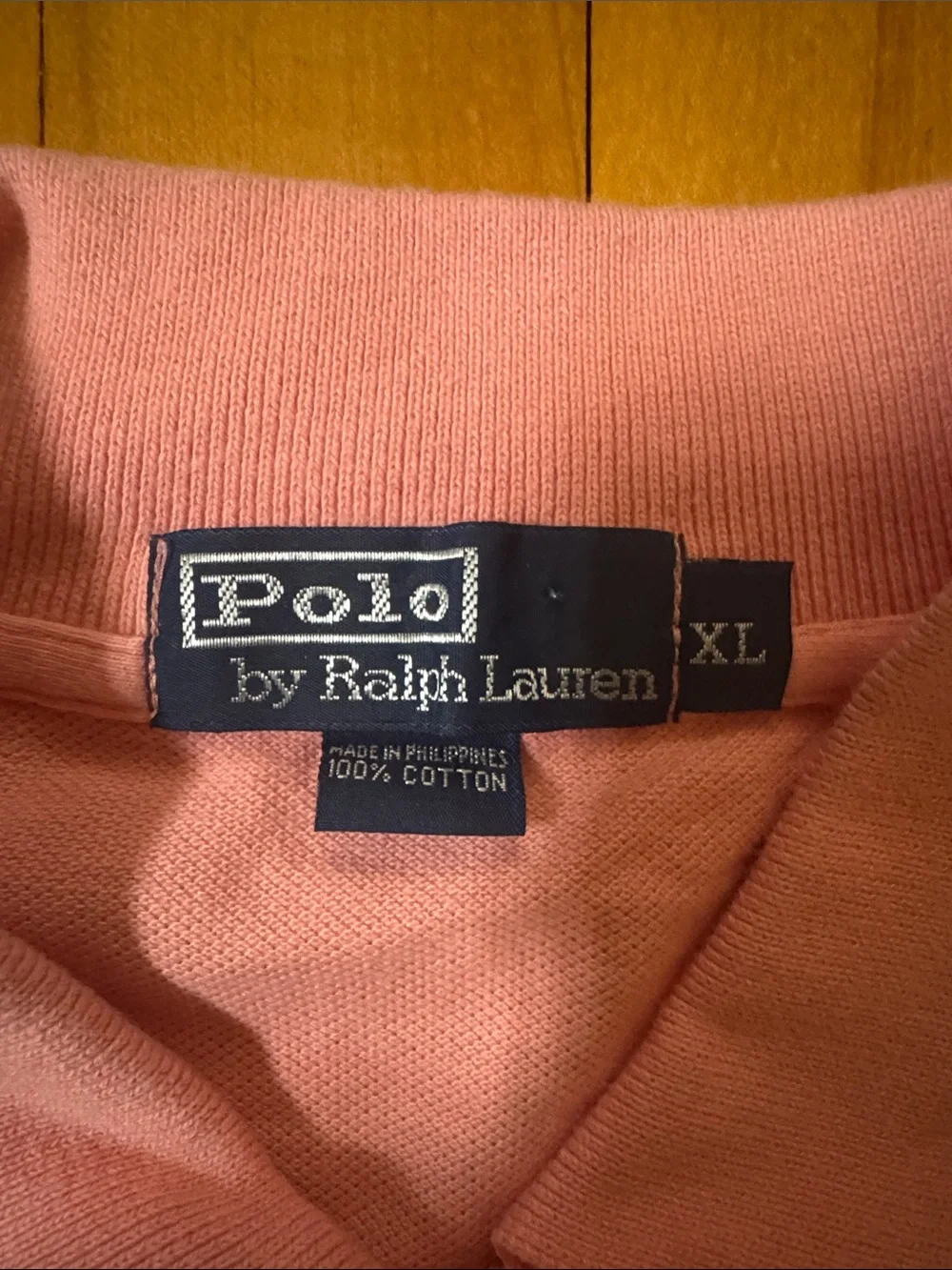 Ralph Lauren vintage Polo each with teal logo Shirt men’s XL